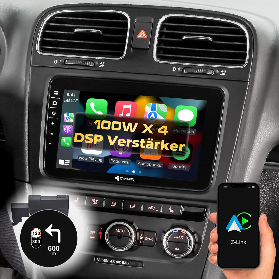 DYNAVIN Android Autoradio Navi für VW Passat Golf Polo Tiguan Skoda, mit 4 * 100W DSP Verstärker | D