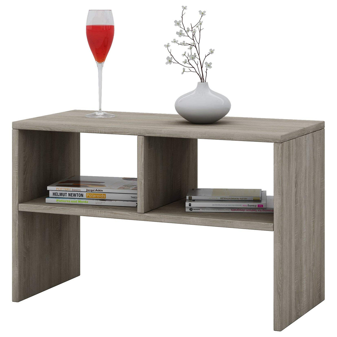 VCM Holz Beistelltisch | Couchtisch schlicht | Masse ca. H. 40 x B. 63 x T. 30 cm | Wohnzimmertisch