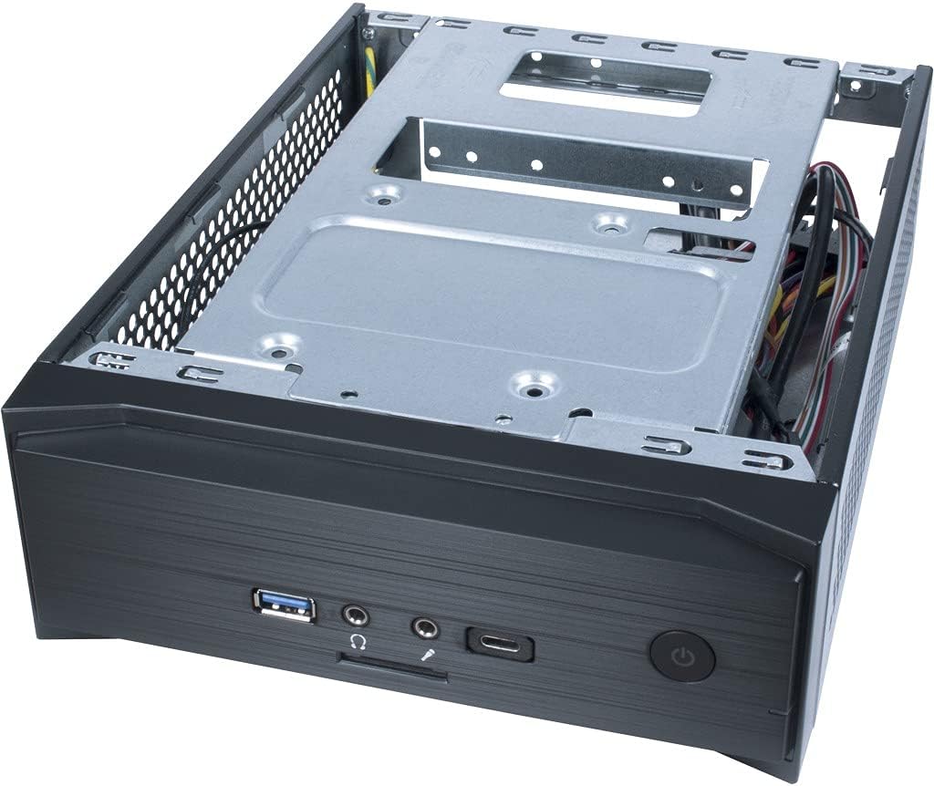 Inter-Tech ITX MW-01 II HTPC-Gehäuse, schwarz, ohne Netzteil
