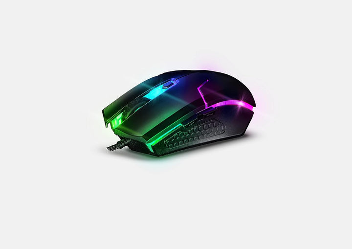Acer, Gaming-Maus STARK-GM1200, ABS Gummi beschichtet, Mehrfarbig, 6 Tasten, 6400 DPI, 66 IPS Kabel