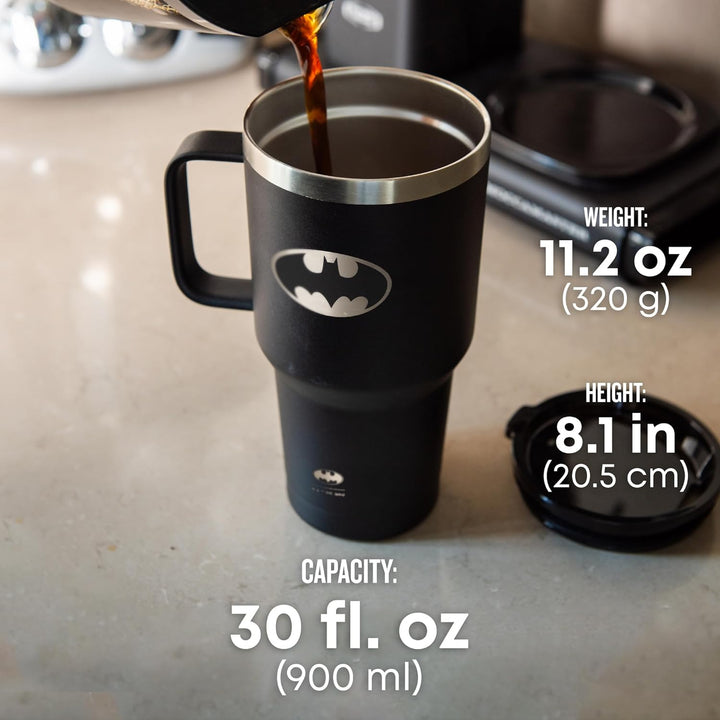 Smartshake Bohtal Nomad Becher mit Superman-Logo, 900 ml, hält Getränke 4 Stunden heiss und 8 Stunde