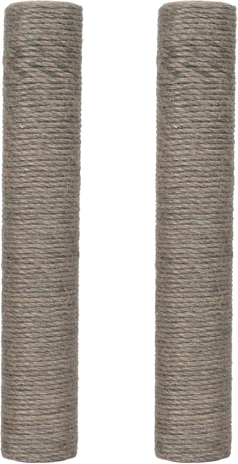 Ersatz-Kratzbaum für Katzen, Sisal, 40 cm, 2 Stück M8 Ersatz-Kratzbaumteile für die Renovierung, Wei