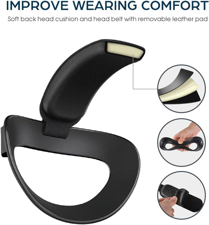 KKCOBVR P4 Ladestation Kompatibel mit Pico4 VR Comfort Kit Kopfband Extra 10000 mAh Akkupack Verläng