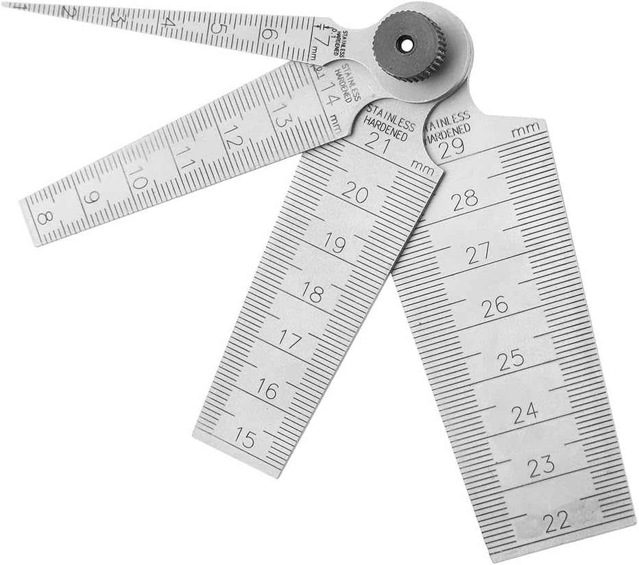 Fühlerlehre Edelstahl - Spaltlehre Kegellehre mit Schweisskegel Lineale Loch-Inspektionswerkzeug Loc