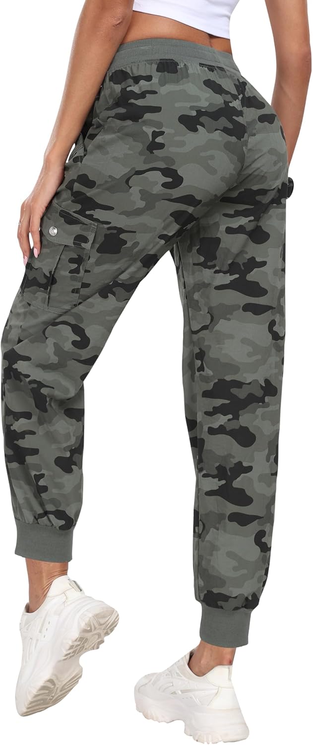 JINSHI Hosen Damen Cargohose Wanderhose Leichte Jogginghose Freizeithose Funktionshose Outdoorhose m