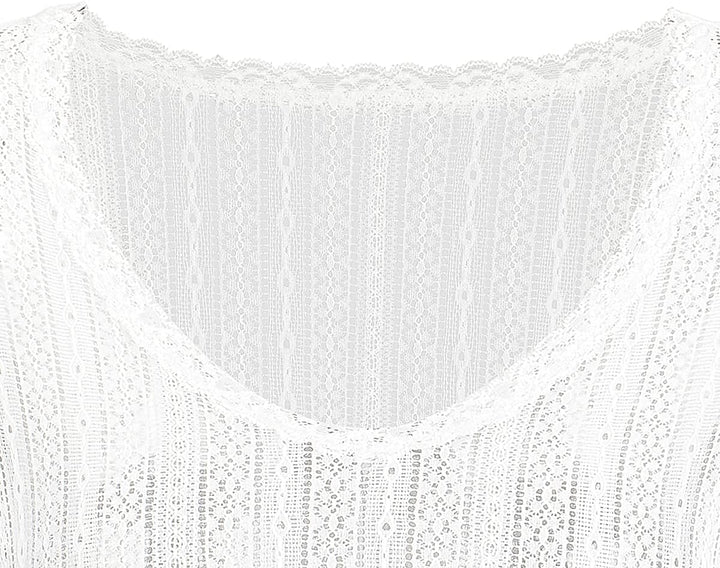 Kelliar Dirndlbluse Damen Trachtenbluse Creme Dirndl Bluse für Bavarian Oktoberfest 34 Creme-018, 34