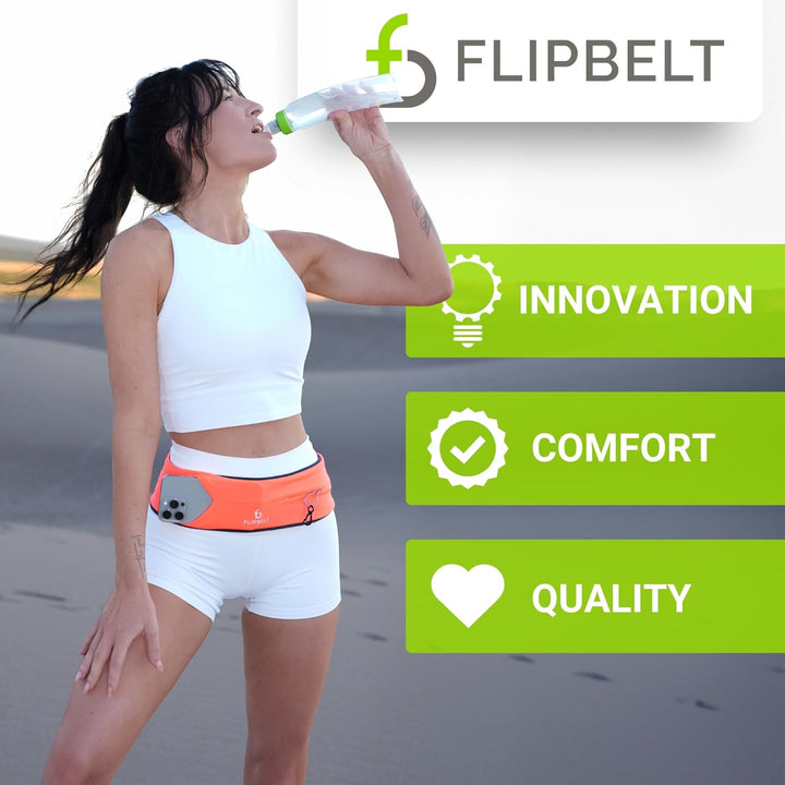 FlipBelt - USA Original Patent, USA Design, USA Versand, USA Garantie XL Reflektierendes Schwarz, XL