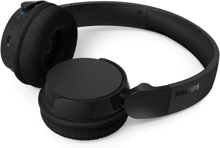 PHILIPS TAH4209BK Leichter ohraufliegender kabelloser Bluetooth-Kopfhörer mit passiver Geräuschisoli