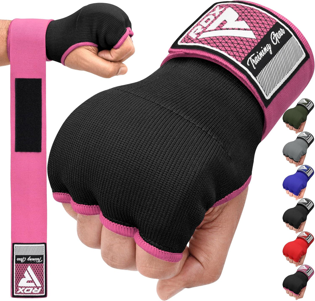 RDX Gel Innenhandschuhe Boxen MMA Muay Thai Training, Elastisch Boxbandagen 100cm Lang Handgelenkban