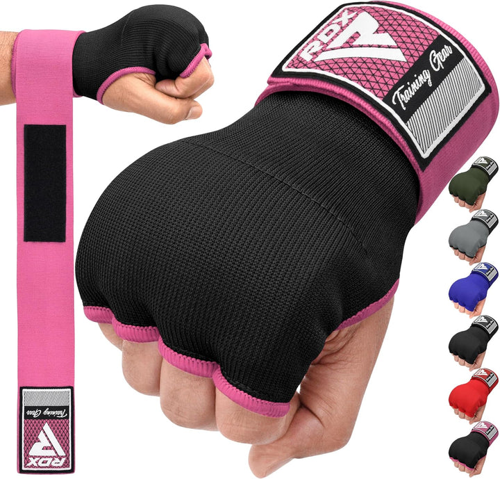 RDX Gel Innenhandschuhe Boxen MMA Muay Thai Training, Elastisch Boxbandagen 100cm Lang Handgelenkban