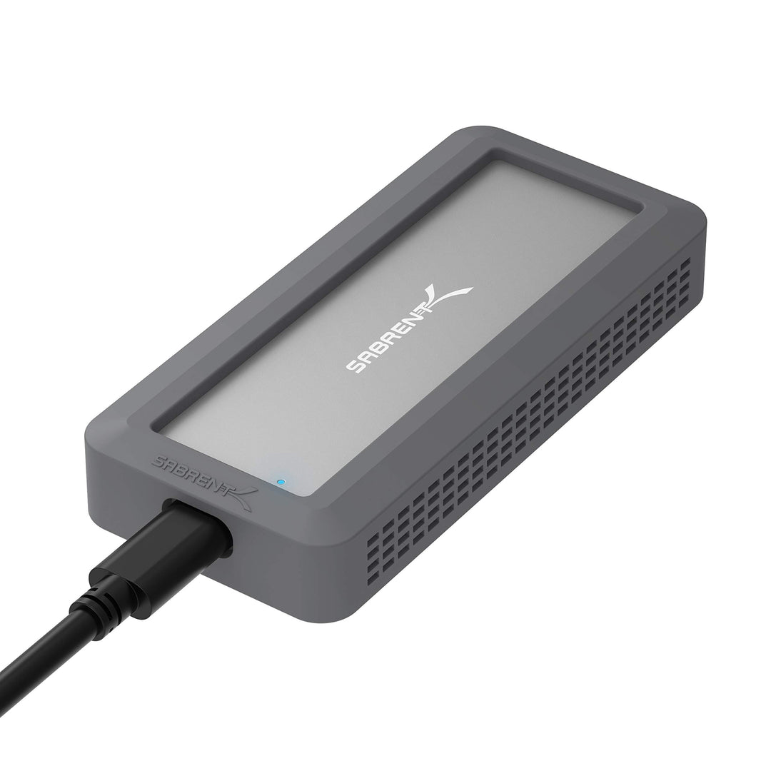 SABRENT M.2 SSD Robustes wasserdichtes Gehäuse, USB C 3.2 Gen 2 auf NVMe SSD, Aluminium Externes M2