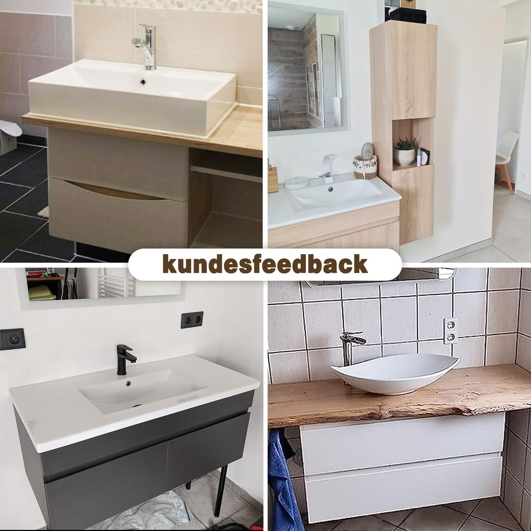 Aica Sanitär Waschbeckenunterschrank 60cm Standschrank Unterschrank Badschrank Waschtischunterschran