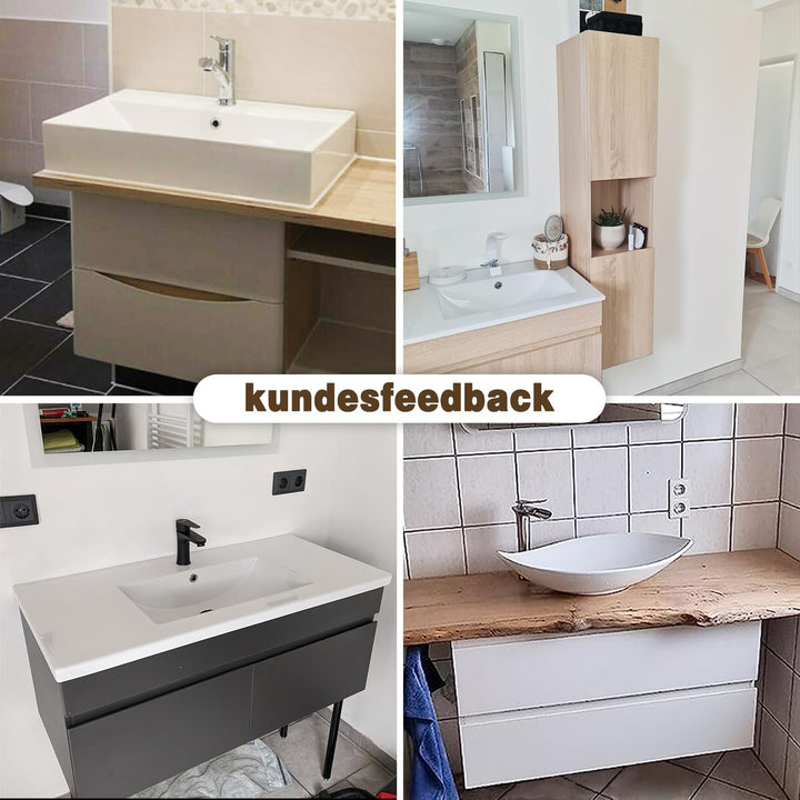 Aica Sanitär Waschbeckenunterschrank 60cm Standschrank Unterschrank Badschrank Waschtischunterschran