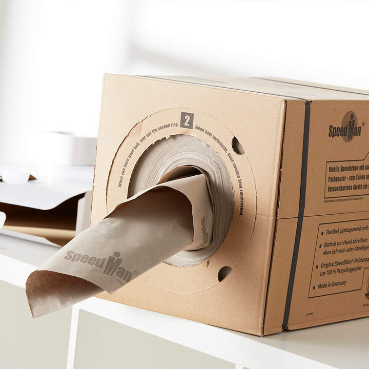SpeedMan Box - Mobile Spenderbox mit Packpapier