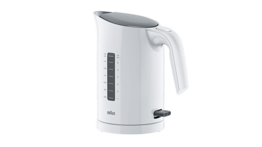 Braun WK 3100 WH Wasserkocher, Weiss Weiss 1.7 Liter 2.200 Watt, Weiss 1.7 Liter 2.200 Watt