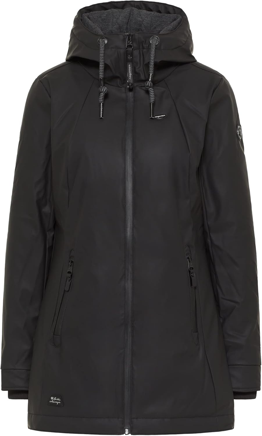 Ragwear Zuzka Rainy Damen Regenjacke Jacke Übergangsjacke XS Schwarz, XS Schwarz
