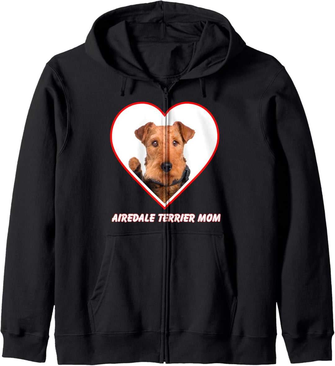 Airedale Terrier Dog Mom Kapuzenjacke