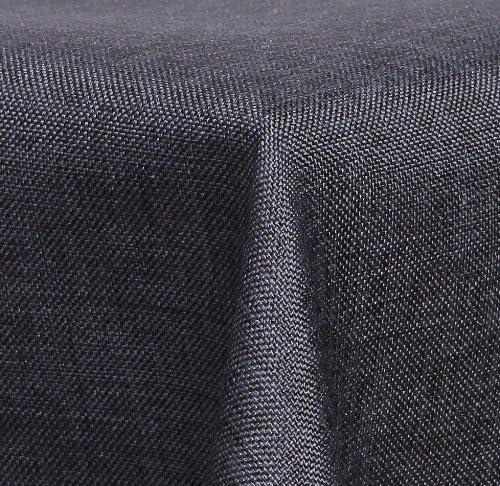 Textil Tischdecke - Leinen Optik - wasserabweisend Eckig - Farbe Grösse wählbar (Anthrazit, ca. 130x