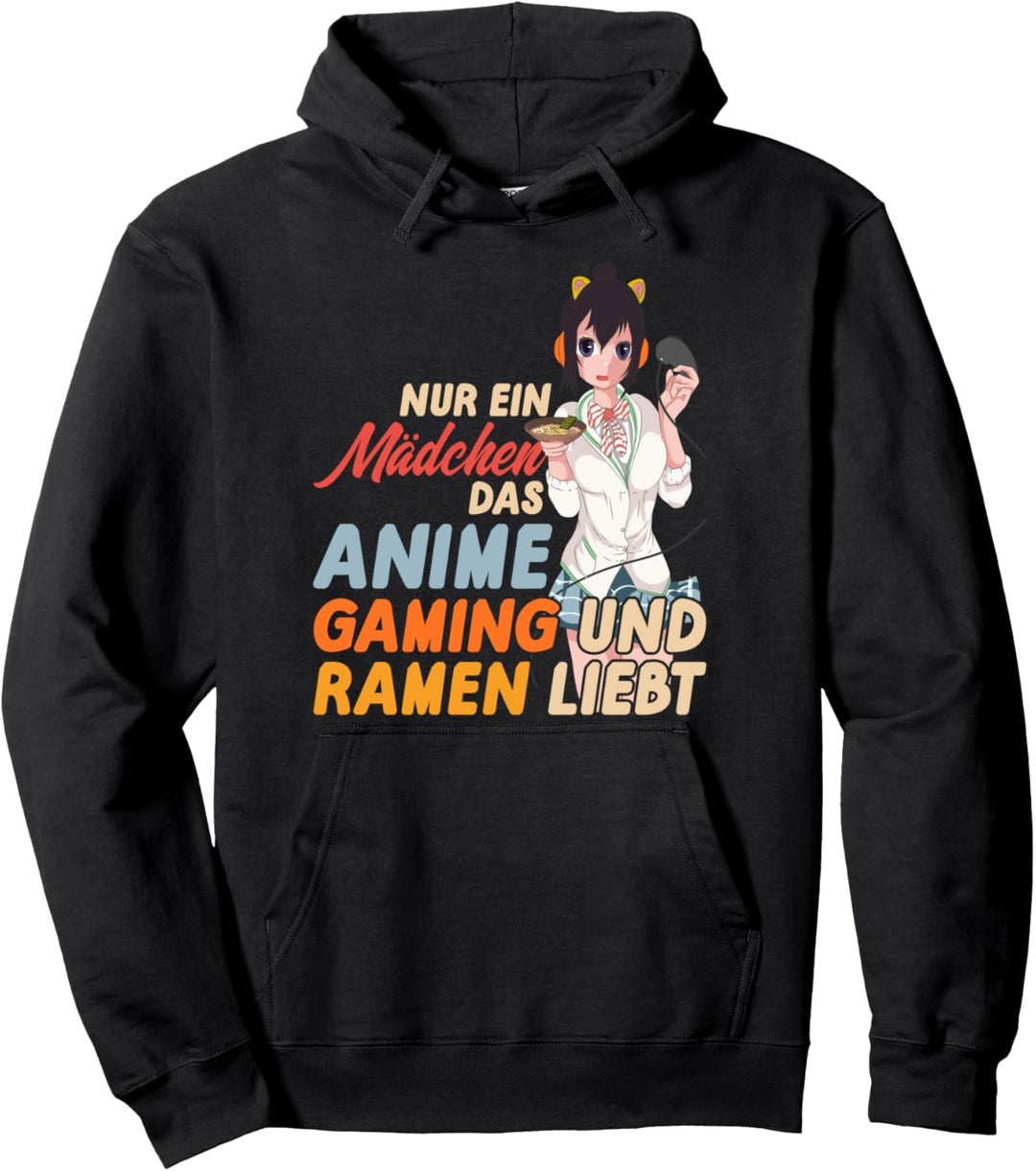 Japan Ramen Nudeln Videospiel Gamer Anime Gaming Mädchen Pullover Hoodie
