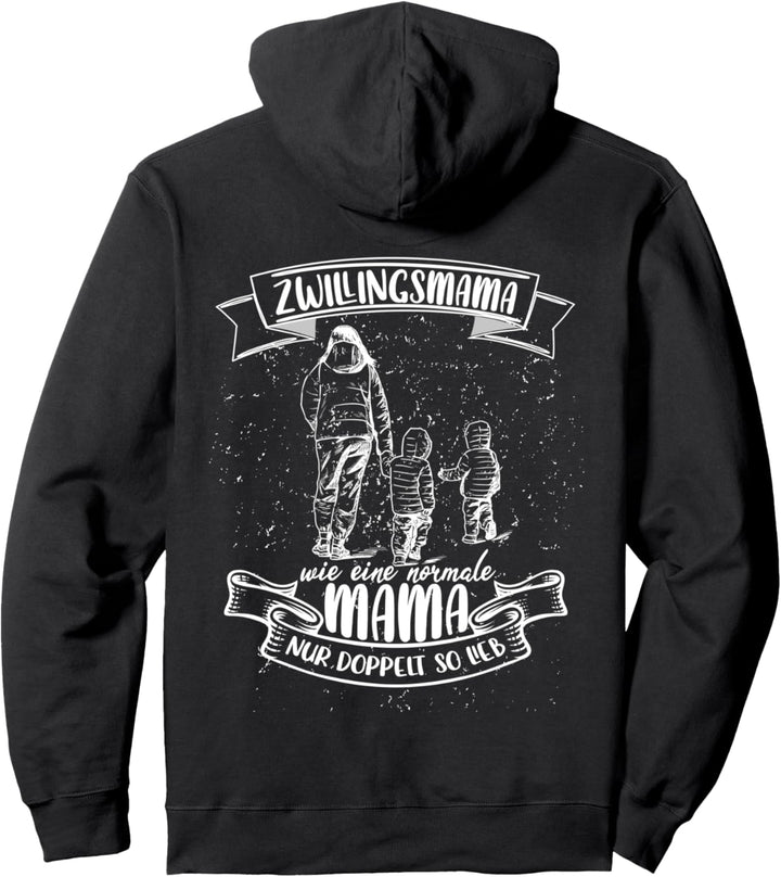 Mama von Zwillingen Babyparty Twins Zwillingsmama Zwillinge Pullover Hoodie