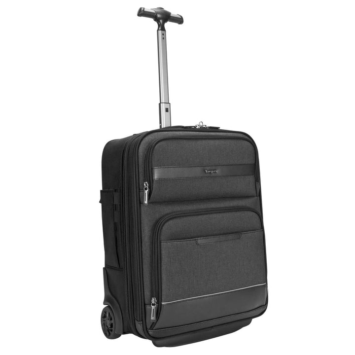 Targus TBR038GL CitySmart 12-15,6” Compact Untersitz-Rollkoffer – Schwarz/Grau