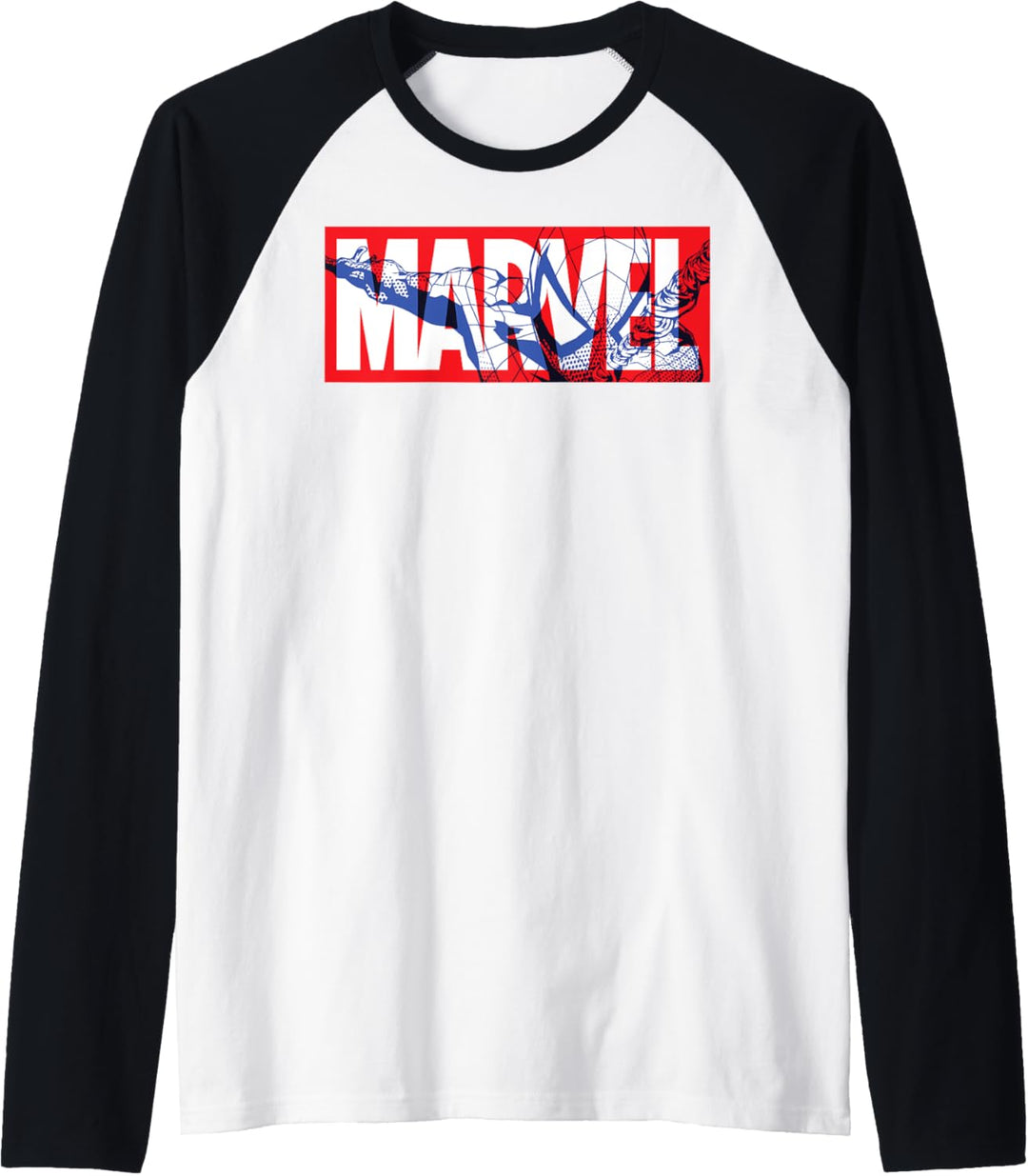 Marvel Classic Logo Spider-Man Fill Raglan