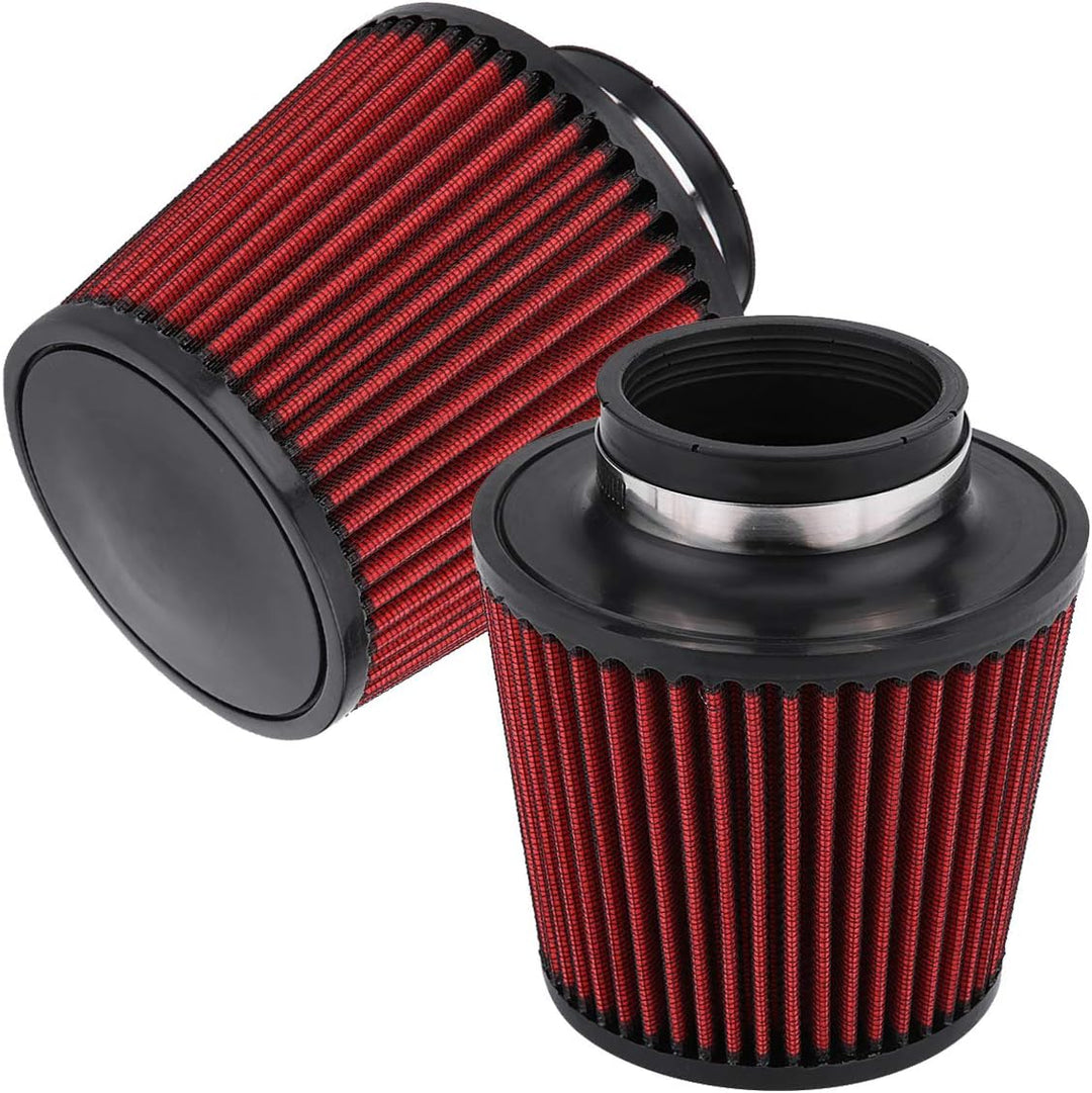 Esenlong Universal Car Modification High Flow Einlass Lufteinlass Rundkegel Luftfilter Reiniger 76Mm