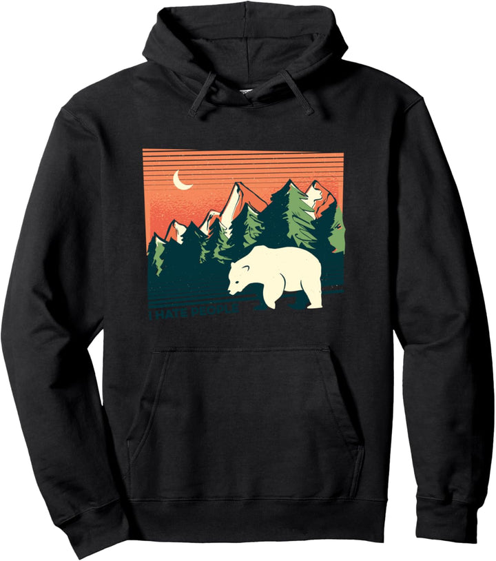 Berge Wandern Mann Frau - Ich hasse Menschen - I Hate People Pullover Hoodie