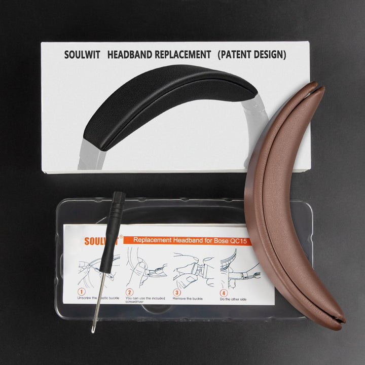 SOULWIT Ersatz Kopfband Headband für Bose QuietComfort 15(QC15)/QuietComfort 2(QC 2) Kopfhörer,Stirn