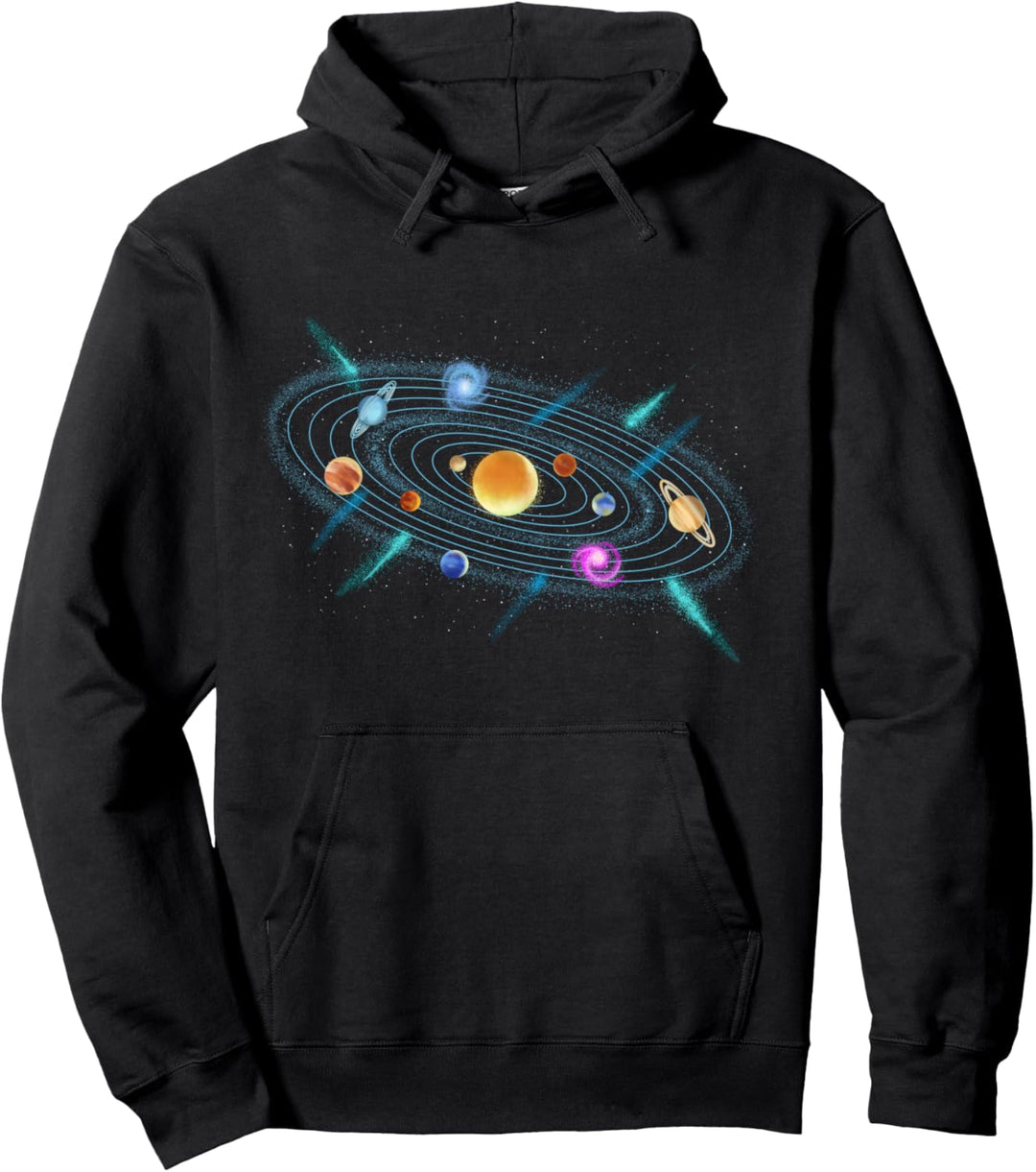 Sonnensystem Planeten Sonne Space Weltall Universum Weltraum Pullover Hoodie