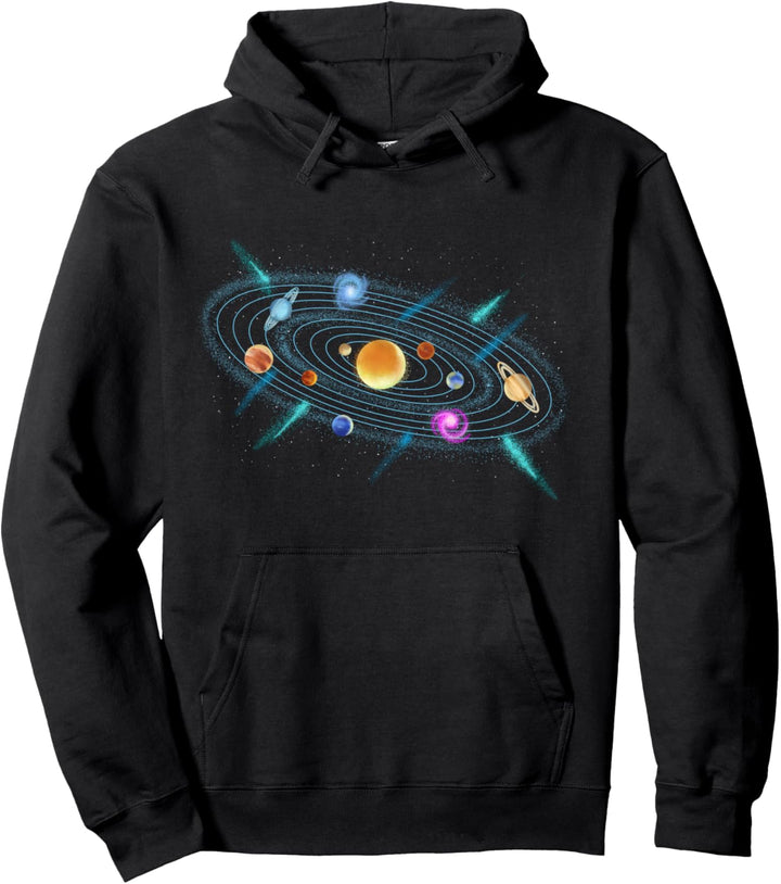 Sonnensystem Planeten Sonne Space Weltall Universum Weltraum Pullover Hoodie
