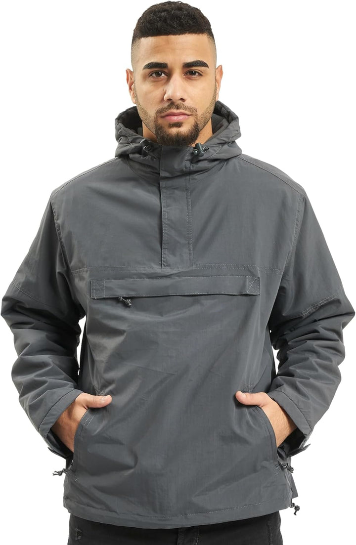 Brandit Herren Windbreaker Jacke S Grau (Anthrazit 5), S Grau (Anthrazit 5)