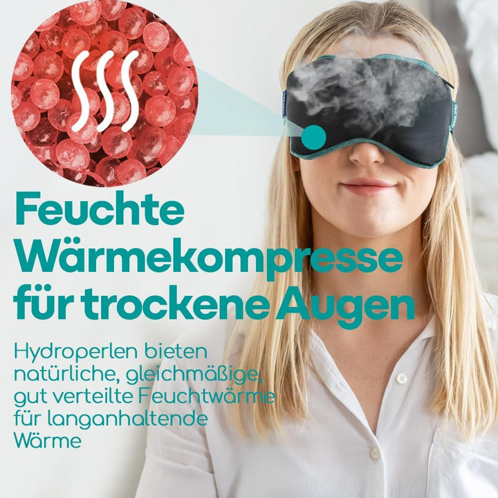 Medi Grade Augenmaske Kühlend und Wärmend - 2-in-1 Aktivierung in der Mikrowelle – Migräne Maske - W