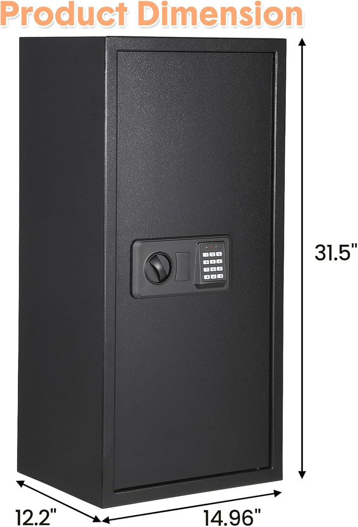 Garvee 95L Safe Tresor mit Zahlencode, Schlüssel & Feuerfester Tasche, Tresor für Zuhause / Hotel, A