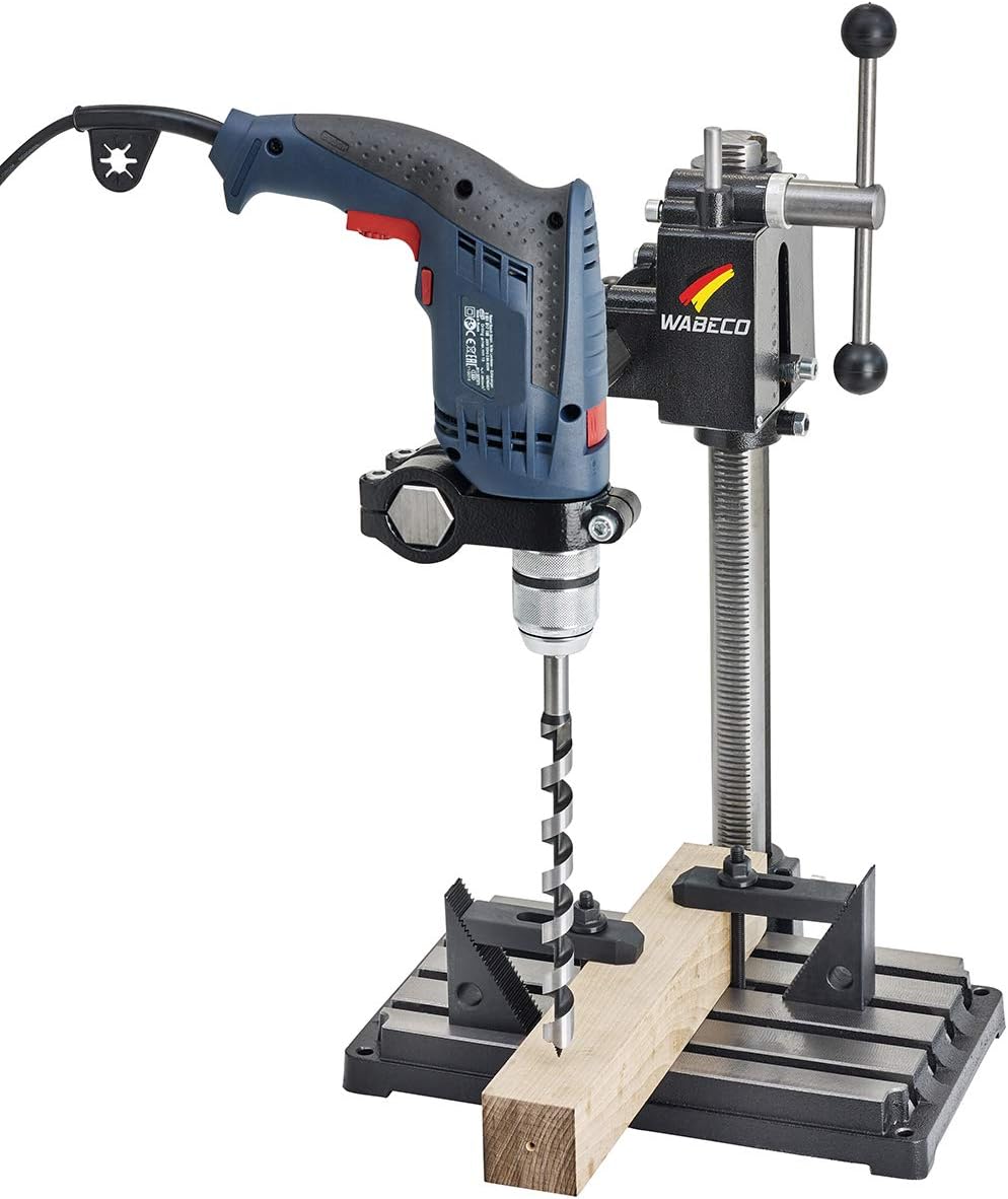 WABECO Bohrständer Fräsständer BF1240 mit Spannpratzen Satz 58-teilig vertikal/horizontal Säule 500