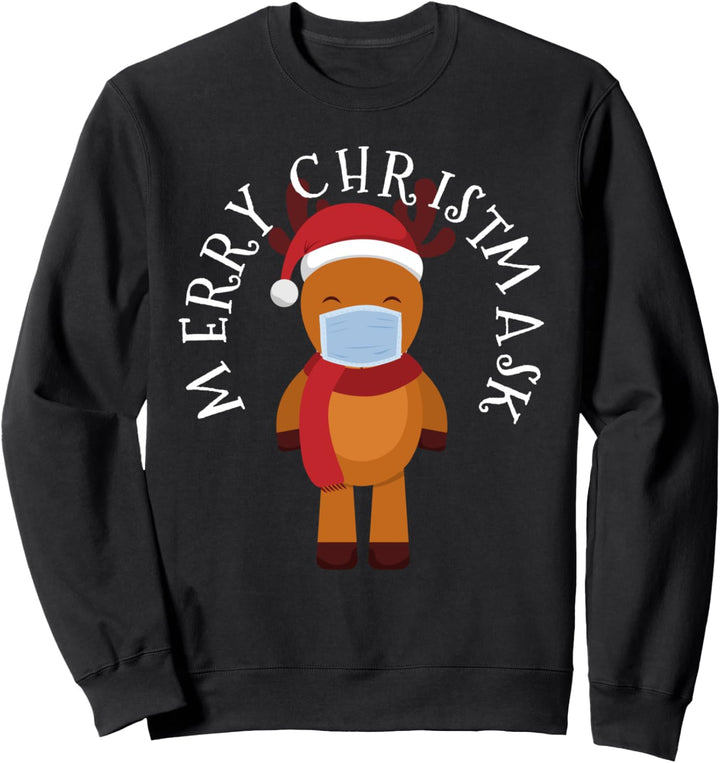 Funny Reindeer Merry Christmask 2020 Sweatshirt