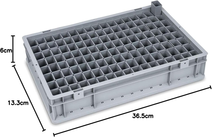 SuperSparSet 10x NextGen Einsatzkästen | HxBxT 6x36,5x13,3cm | 2,7 Liter | Grau | Einsatzkasten, Eur