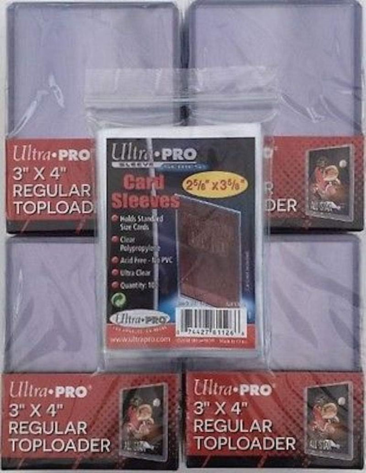 Toploaders - 100 Ultra Pro 3 X 4 Plastic Cases with100 Soft Card Sleeves for Trading Cards by Ultra