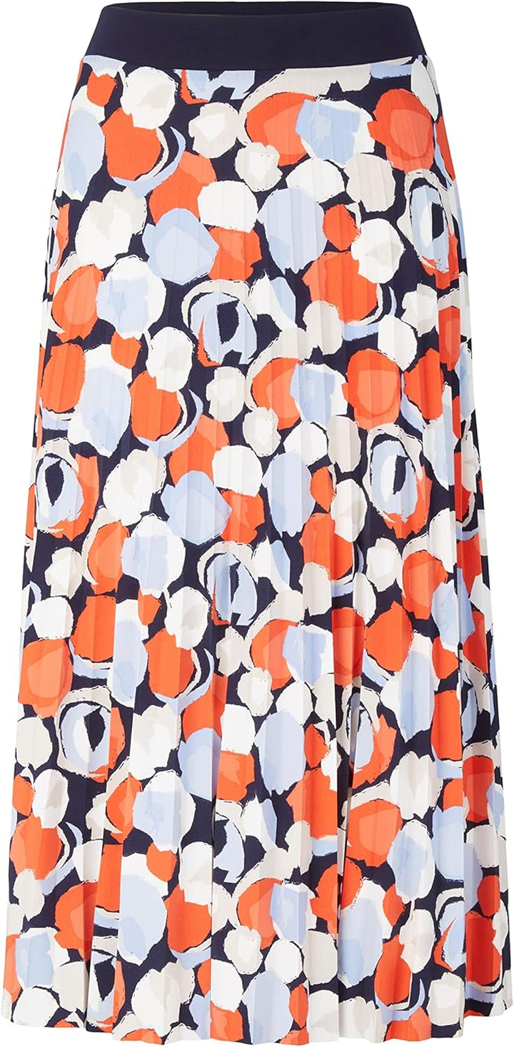 TOM TAILOR Damen Plissee Rock 46 31116 - Navy Flower Design, 46 31116 - Navy Flower Design