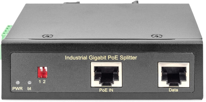 DIGITUS Industrieller Gigabit PoE++ Splitter 802.3bt PoE-Splitter Power over Ethernet