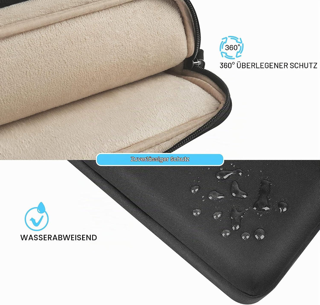 DOMISO Laptoptasche 17 Zoll Wasserabweisende Aktentasche Herren Business Schutztasche Notebook Tasch