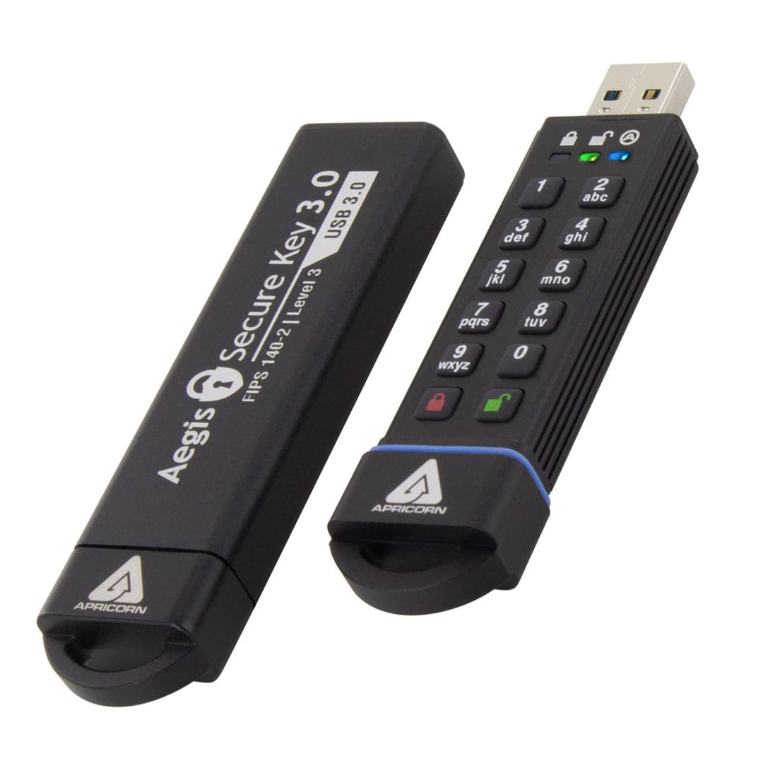 Apricorn 30 GB Aegis Secure USB 3.0 Flash Drive, schwarz 30 GB, 30 GB