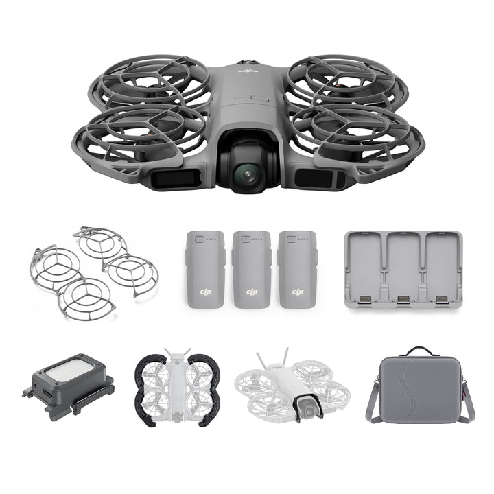DJI Neo 2 Fly More Combo (nur Drohne) mit Vielseitiges Zubehör, Start und Landung auf der Handfläche