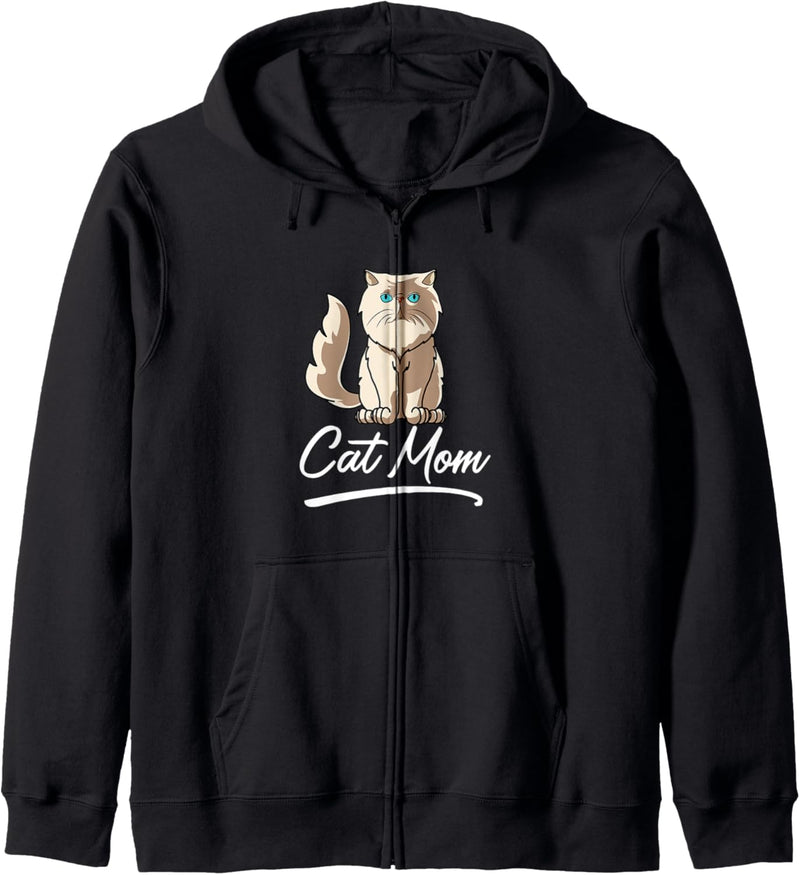 Ich liebe meine Katze Lustig Niedlich Persisch Kitty Katze Kapuzenjacke