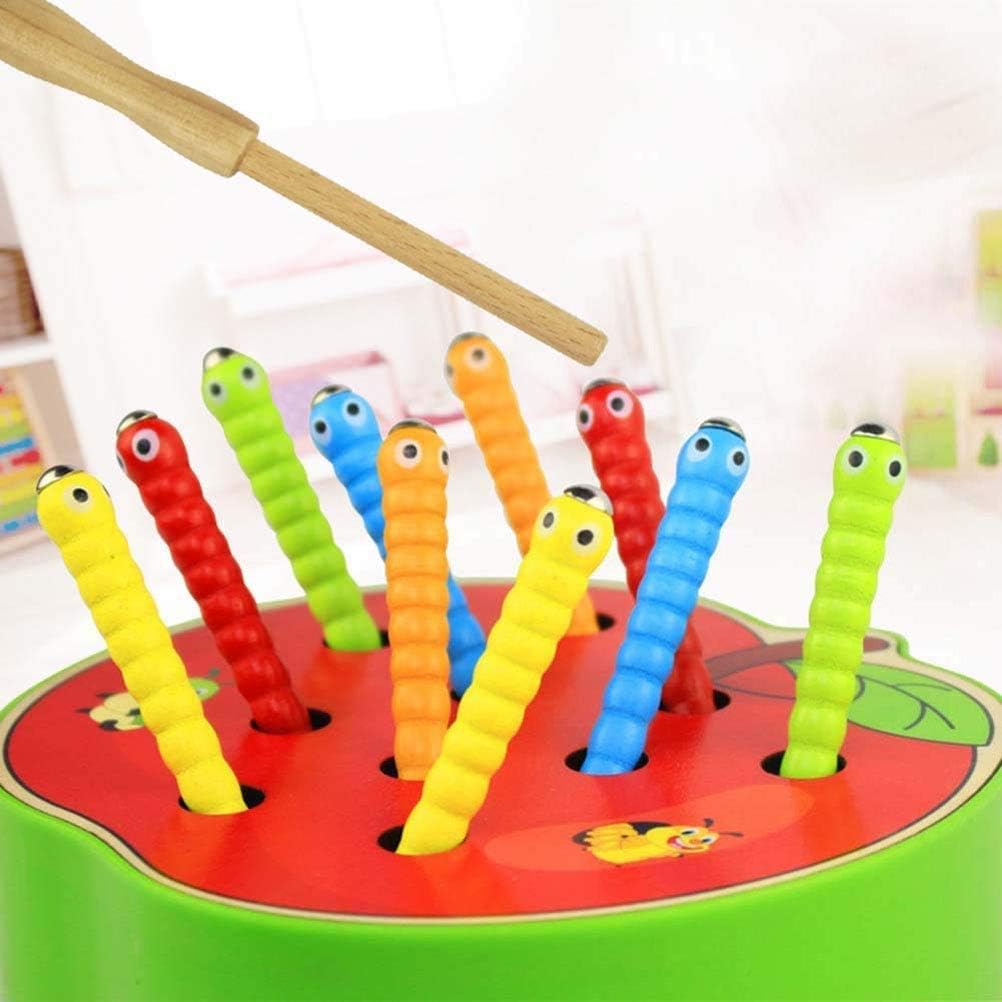 Afufu Kinderspielzeug ab 1 2 3 4 5 Jahren, Holz Montessori Spielzeug für Babys, Holzspielzeug Fangen