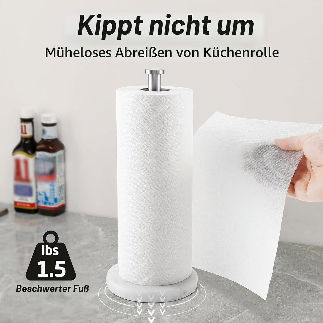 KES Küchenrollenhalter Marmor Stehend, Küchenrollenhalter Stehend Arbeitsplatte Küchenrolle Halter K