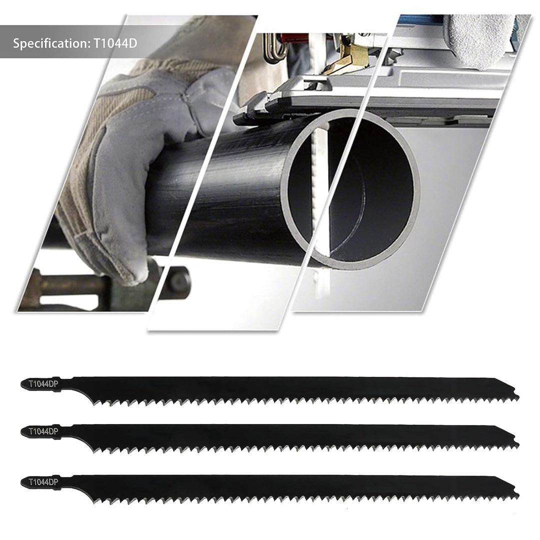 EMSea T1044D Stichsägeblätter, lang, 250 mm, T-Form, für saubere und schnelle Schnitte von Holz, für