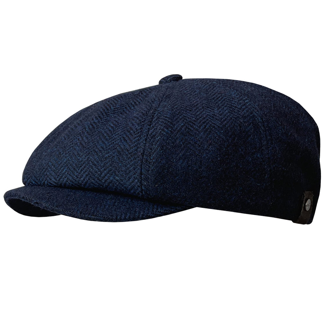 Schiebermütze Herren Schirmmütze Herrenmütze Newsboy Flat Cap Mütze 54-55 Marine, 54-55 Marine