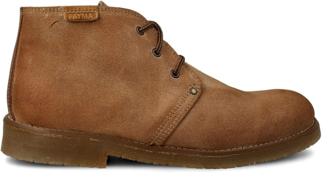 PAYMA - Rustikale Chukka Leder Stiefel für Herren. Safari Boot Schuhe Leder Casual Work, Outdoor und