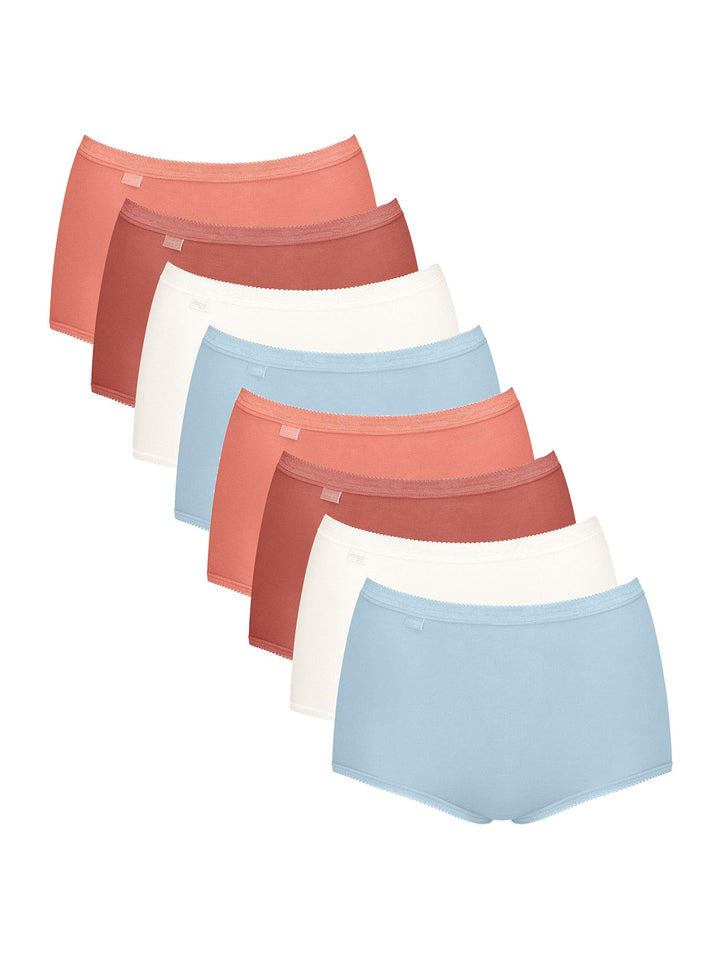 Sloggi Damen Midislip 8-Pack Basic+ Maxi 50 Multiple Colours 22, 50 Multiple Colours 22